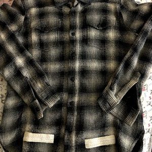 OffWhite wool flannel warm thick